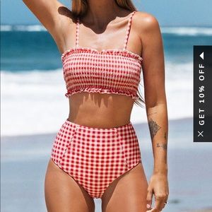 Cupshe gingham bikini